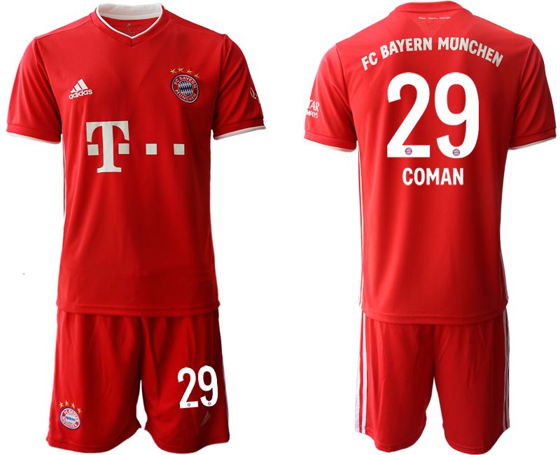 Men 2020-2021 club Bayern Munich home #29 red Soccer Jerseys->bayern munich jersey->Soccer Club Jersey